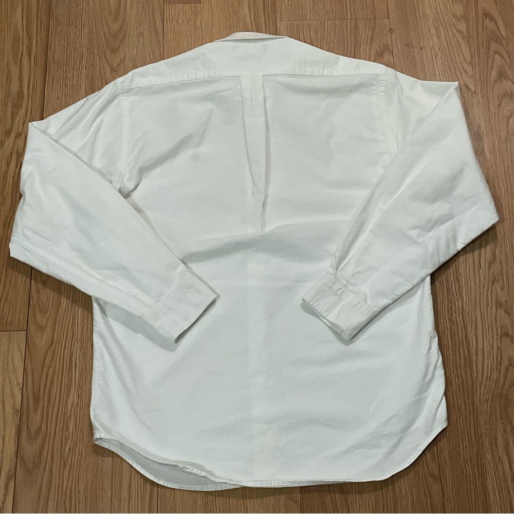 Polo Ralph Lauren Youth 20 Long Sleeve Button Down Shirt White Preppy Office - Picture 10 of 10